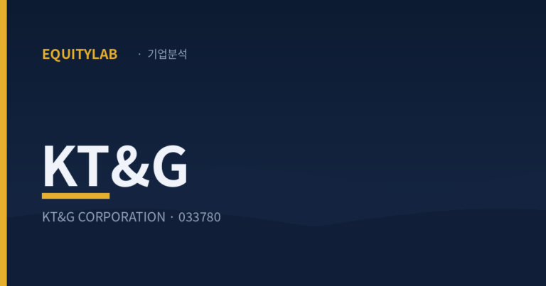 KT&G 주가, 자사주 9.5% 소각 다음 카드는 배당이다