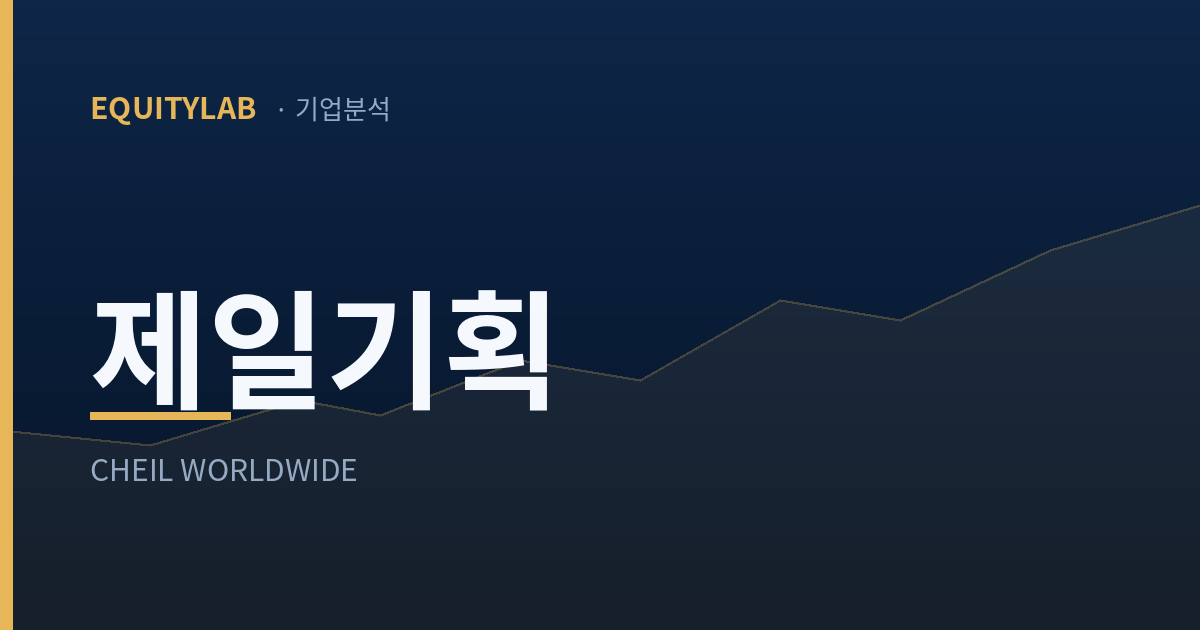 제일기획 주가 분석 대표 이미지