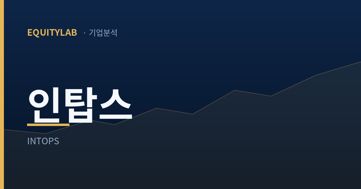 인탑스 주가 2,936억, 이 회사가 가진 자산은 4,215억 대표이미지
