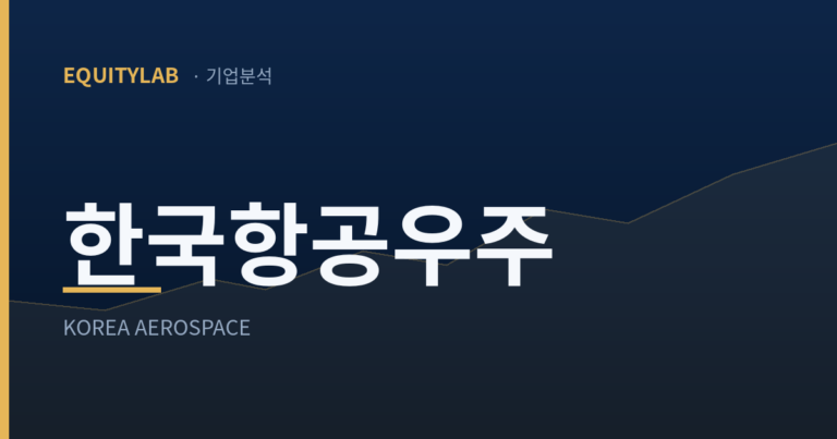 한국항공우주, 주가는 43% 빠졌고 배수는 더 올라갔다