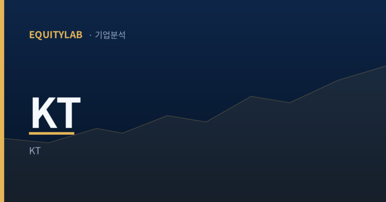 KT 주가 분석 — 에쿼티랩 기업분석 대표이미지