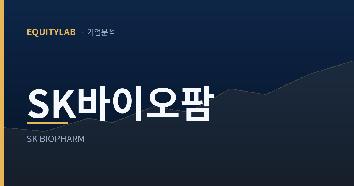 SK바이오팜 주가 분석 — 에쿼티랩 기업분석 대표이미지