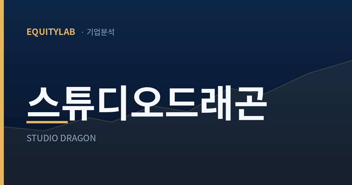스튜디오드래곤 주가 분석 대표 이미지