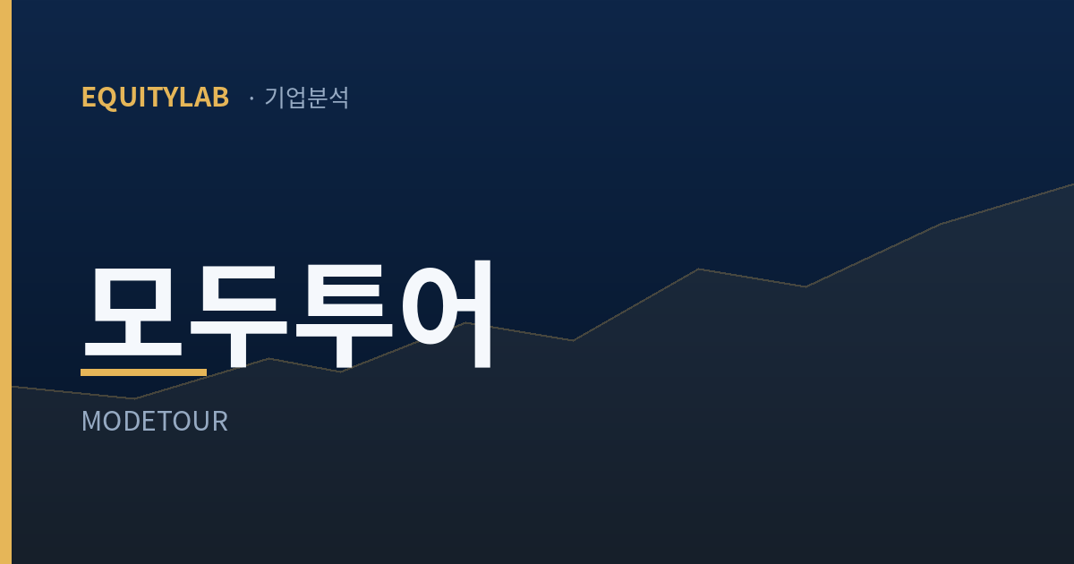 모두투어 주가 하락 이유: 매집 프리미엄이 빠지고 적자가 왔다