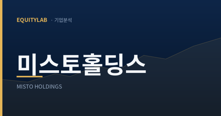 미스토홀딩스 기업분석 대표 이미지