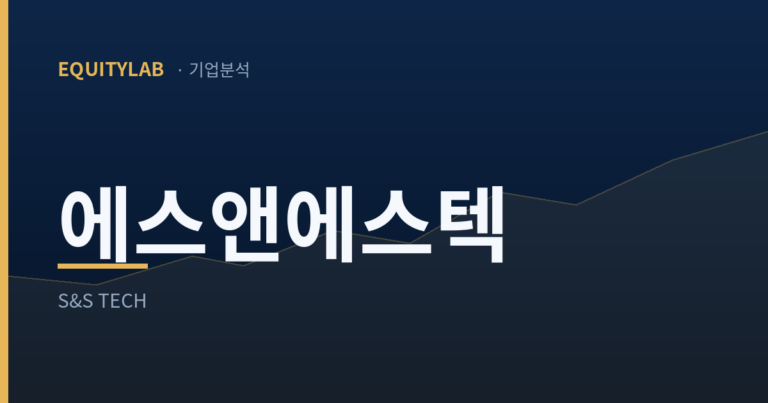 에스앤에스텍 기업분석 대표이미지